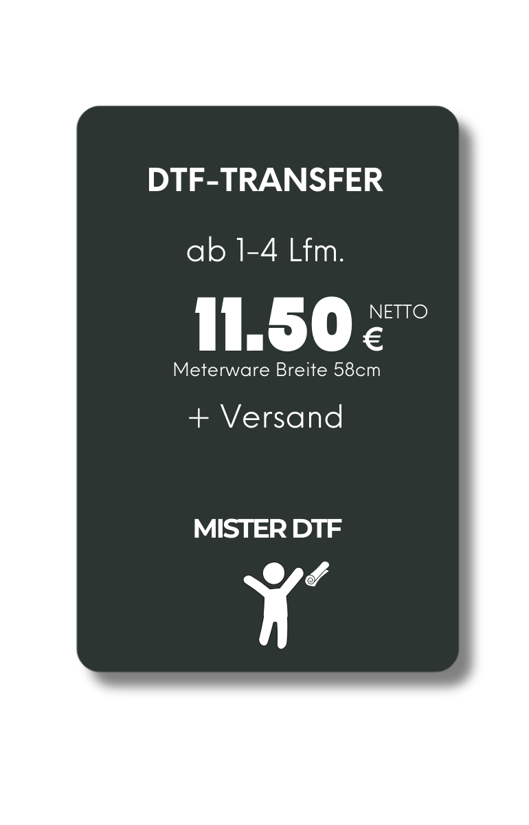 DTF Transfer Folie 1-4M - Mister DTF