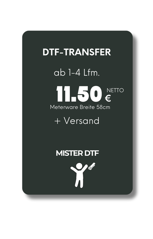 DTF Transfer Folie 1-4M - Mister DTF