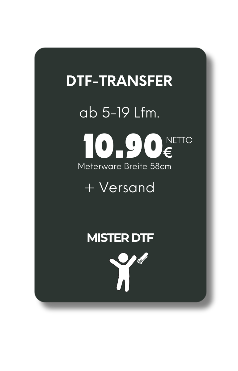 DTF Transfer Folie 5-19M - Mister DTF