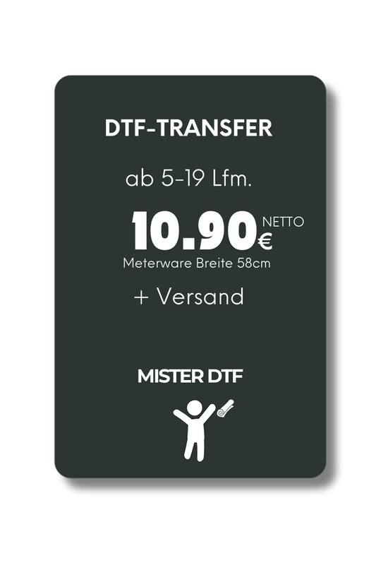 DTF Transfer Folie 5-19M - Mister DTF