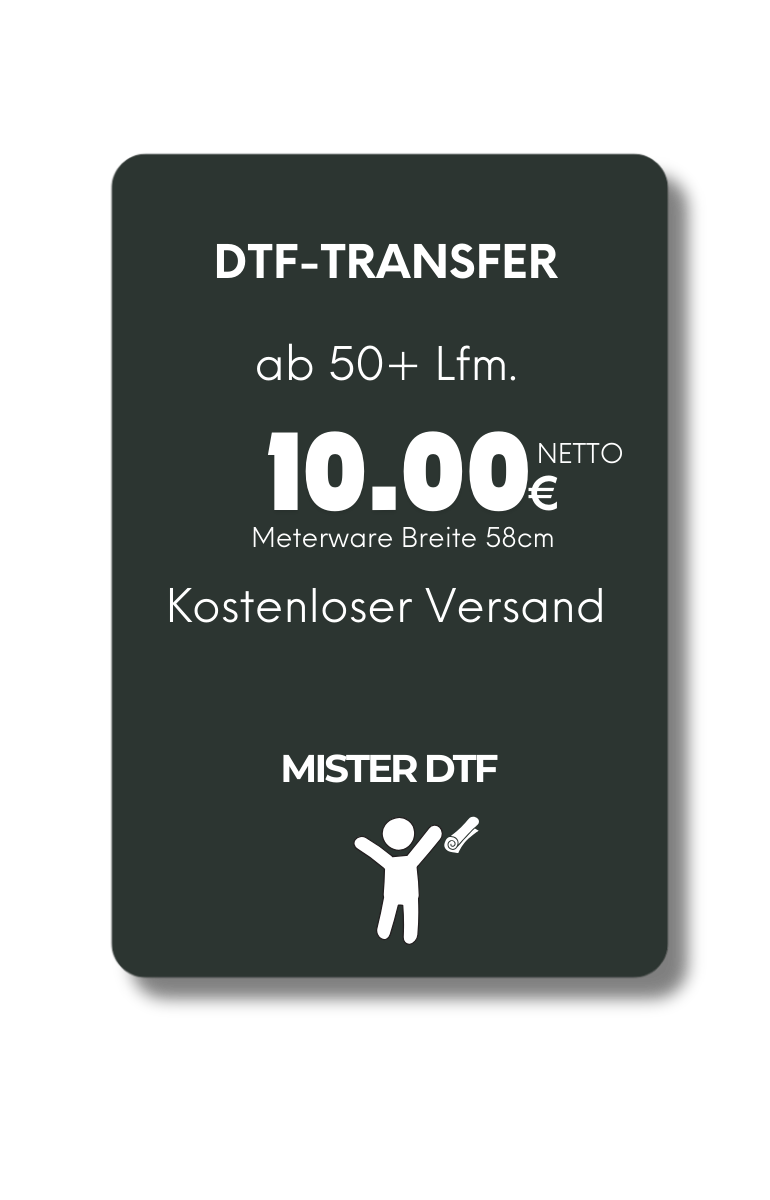 DTF Transfer Folie 50m+ - Mister DTF