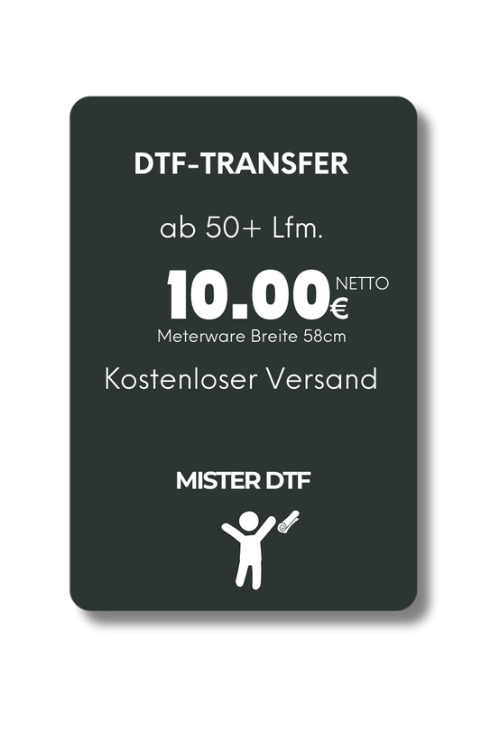 DTF Transfer Folie 50m+ - Mister DTF